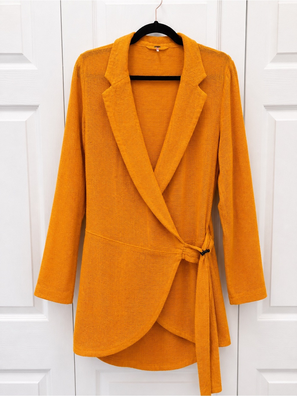 Free People Ochre Wrap Blazer with Self-Tie